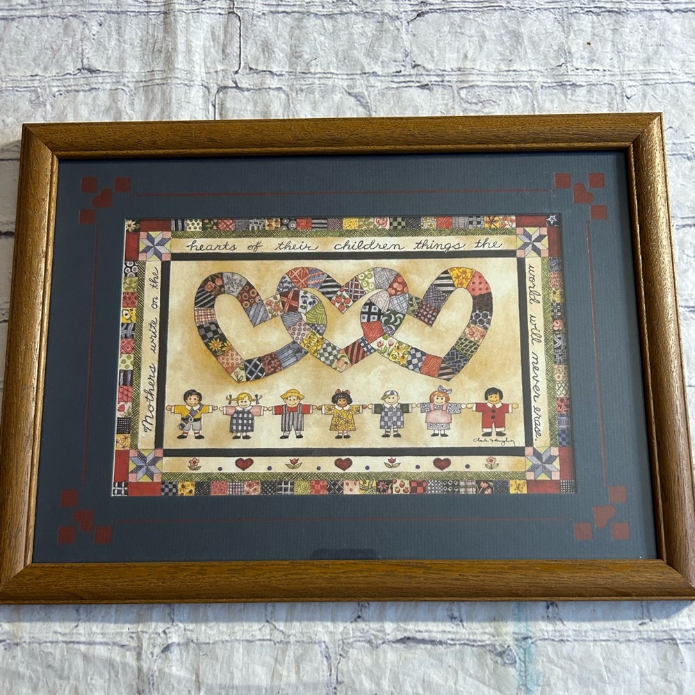 VINTAGE HOME INTERIORS GIFTS USA BY CHARLES HUMPHREY MOTHERS WRITE ARTWORK